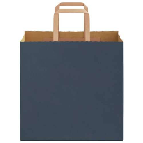 Papirnate vrećice 250 kom s ručkama plave 26x17x25 cm - Plava 26 x 17 x 25 cm 250 Cijena