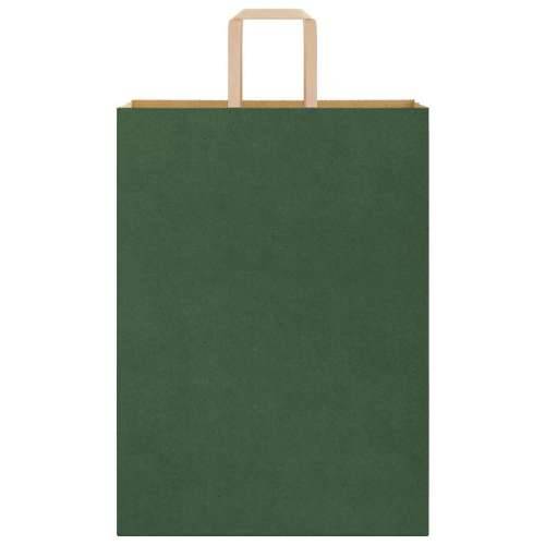 Papirnate vrećice 50 kom s ručkama zelene 32x17x44 cm - Zelena 32 x 17 x 44 cm 50 Cijena