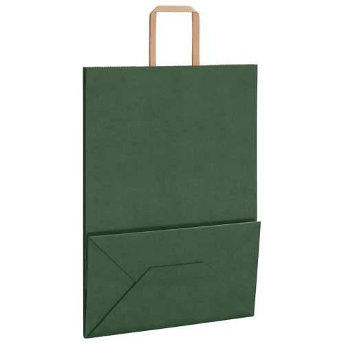 Papirnate vrećice 50 kom s ručkama zelene 32x17x44 cm - Zelena 32 x 17 x 44 cm 50 Cijena