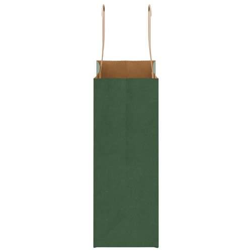 Papirnate vrećice 250 kom s ručkama zelene 18x8x22 cm - Zelena 18 x 8 x 22 cm 250 Cijena