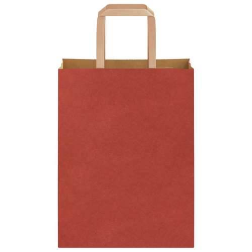 Papirnate vrećice 50 kom s ručkama crvene 21x11x28 cm - Crvena 21 x 11 x 28 cm 50 Cijena