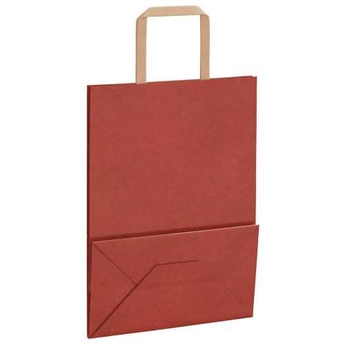 Papirnate vrećice 50 kom s ručkama crvene 21x11x28 cm - Crvena 21 x 11 x 28 cm 50 Cijena