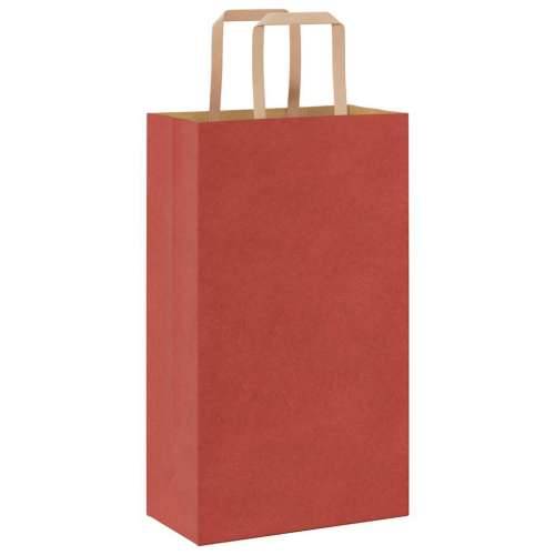 Papirnate vrećice 50 kom s ručkama crvene 21x11x36 cm - Crvena 21 x 11 x 36 cm 50 Cijena