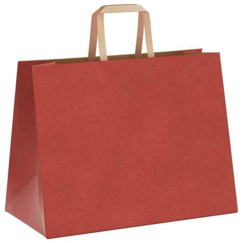 Papirnate vrećice 50 kom s ručkama crvene 32x17x25 cm - Crvena 32 x 17 x 25 cm 50 Cijena
