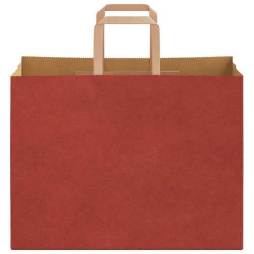 Papirnate vrećice 50 kom s ručkama crvene 32x17x25 cm - Crvena 32 x 17 x 25 cm 50 Cijena