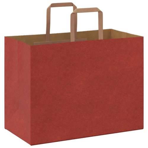 Papirnate vrećice 50 kom s ručkama crvene 32x17x25 cm - Crvena 32 x 17 x 25 cm 50 Cijena