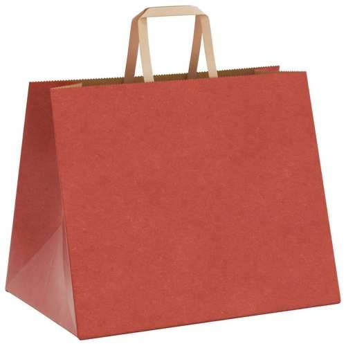 Papirnate vrećice 50 kom s ručkama crvene 32x22x24 cm - Crvena 32 x 22 x 24 cm 50 Cijena
