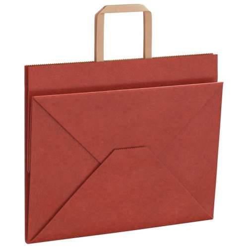 Papirnate vrećice 50 kom s ručkama crvene 32x22x24 cm - Crvena 32 x 22 x 24 cm 50 Cijena