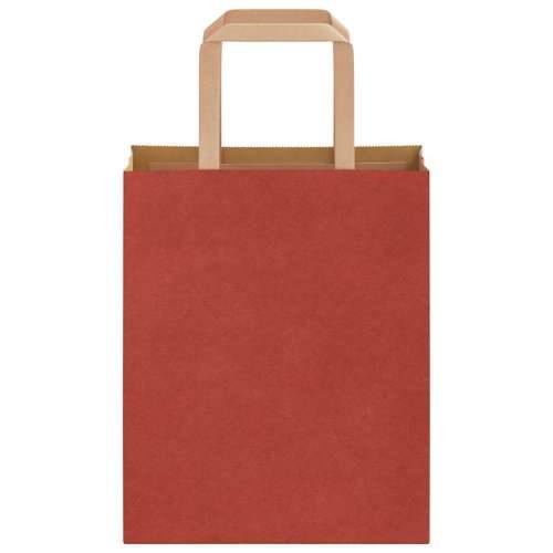 Papirnate vrećice 250 kom s ručkama crvene 18x8x22 cm - Crvena 18 x 8 x 22 cm 250 Cijena