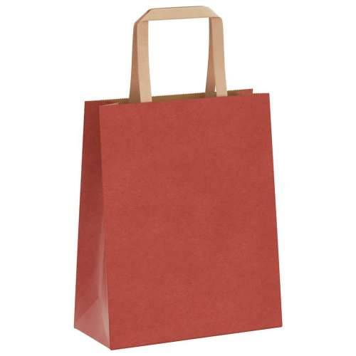 Papirnate vrećice 250 kom s ručkama crvene 18x8x22 cm - Crvena 18 x 8 x 22 cm 250 Cijena