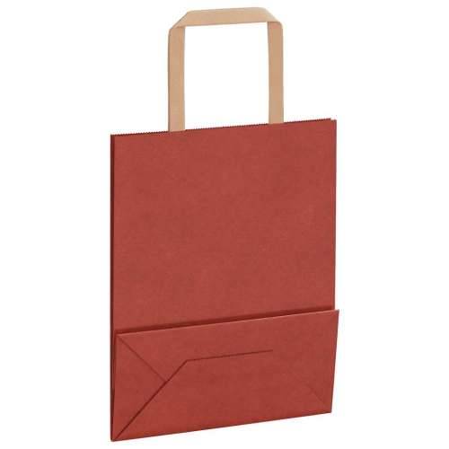 Papirnate vrećice 250 kom s ručkama crvene 18x8x22 cm - Crvena 18 x 8 x 22 cm 250 Cijena