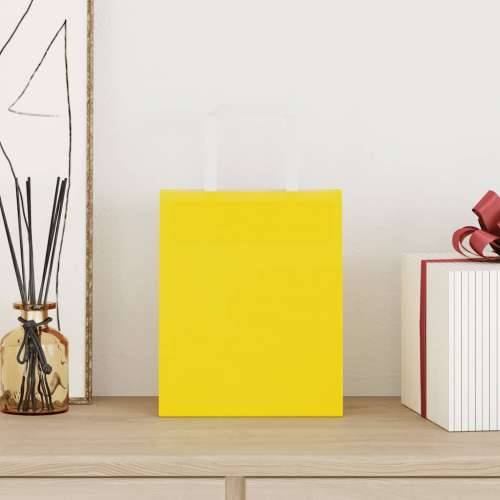 Papirnate vrećice 50 kom s ručkama žute 18x8x22 cm - Žuta 18 x 8 x 22 cm 50 Cijena
