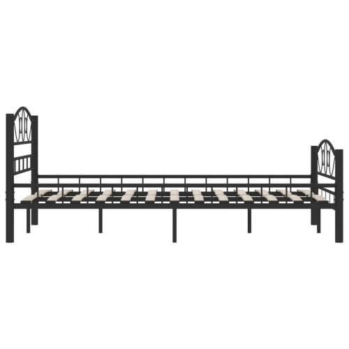 Okvir kreveta crni čelični 120 x 200 cm Cijena