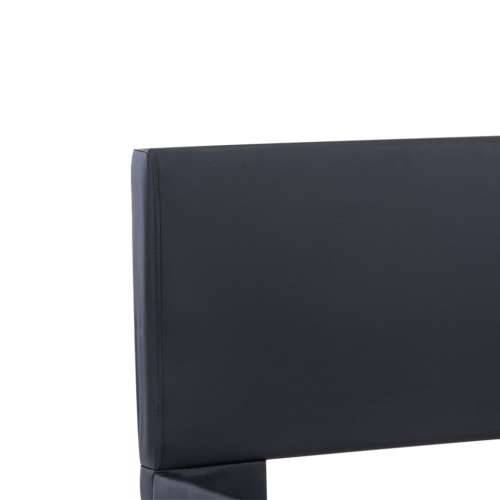 Okvir za krevet od umjetne kože s LED svjetlom crni 100x200 cm  - Crna 100 x 200 cm Cijena