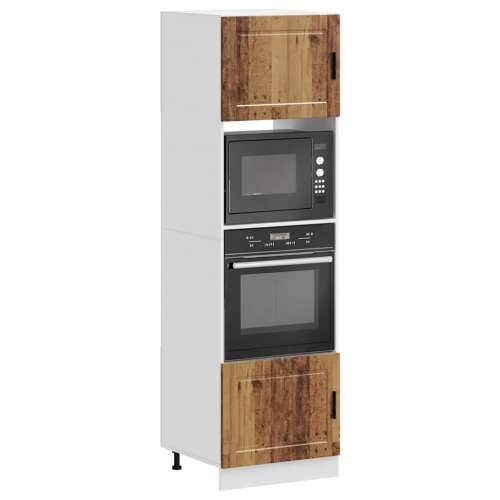 Ormari za pećnicu 2 kom Porto staro drvo od konstruiranog drva - Staro drvo 1 2 x ormarić za pećnicu 60 cm Cijena
