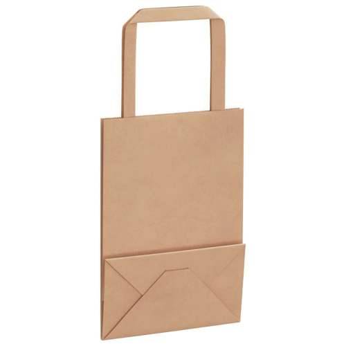 Papirnate vrećice 50 kom s ručkama smeđe 15x8x21 cm - Smeđa 15 x 8 x 21 cm 50 Cijena