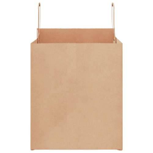 Papirnate vrećice 50 kom s ručkama smeđe 32x22x24 cm - Smeđa 32 x 22 x 24 cm 50 Cijena