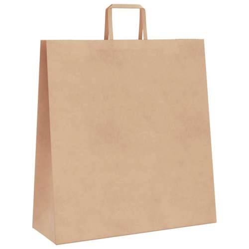 Papirnate vrećice 50 kom s ručkama smeđe 45x17x48 cm - Smeđa 45 x 17 x 48 cm 50 Cijena