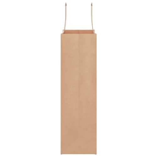Papirnate vrećice 250 kom s ručkama smeđe 21x11x36 cm - Smeđa 21 x 11 x 36 cm 250 Cijena