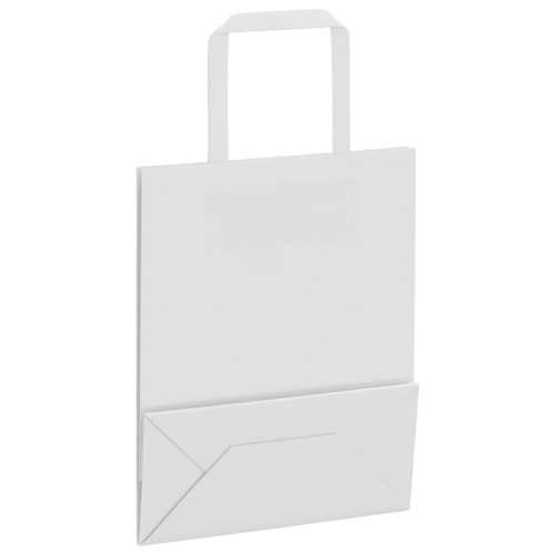 Papirnate vrećice 50 kom s ručkama bijele 18x8x22 cm - Bijela 18 x 8 x 22 cm 50 Cijena
