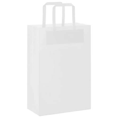 Papirnate vrećice 50 kom s ručkama bijele 21x11x31 cm - Bijela 21 x 11 x 31 cm 50 Cijena