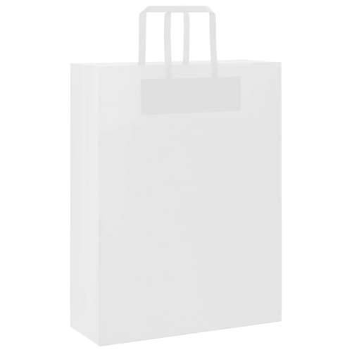 Papirnate vrećice 50 kom s ručkama bijele 32x12x42 cm - Bijela 32 x 12 x 42 cm 50 Cijena