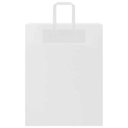 Papirnate vrećice 50 kom s ručkama bijele 32x12x42 cm - Bijela 32 x 12 x 42 cm 50 Cijena