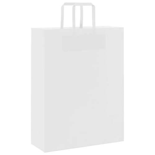 Papirnate vrećice 50 kom s ručkama bijele 32x12x42 cm - Bijela 32 x 12 x 42 cm 50 Cijena