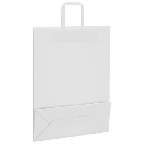 Papirnate vrećice 50 kom s ručkama bijele 32x12x42 cm - Bijela 32 x 12 x 42 cm 50 Cijena
