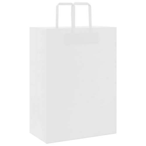 Papirnate vrećice 50 kom s ručkama bijele 32x17x44 cm - Bijela 32 x 17 x 44 cm 50 Cijena
