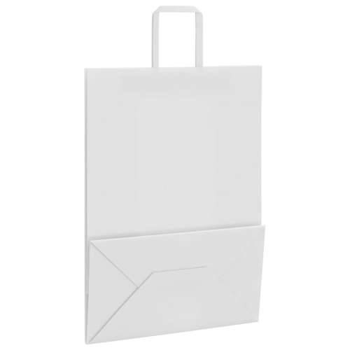 Papirnate vrećice 50 kom s ručkama bijele 32x17x44 cm - Bijela 32 x 17 x 44 cm 50 Cijena