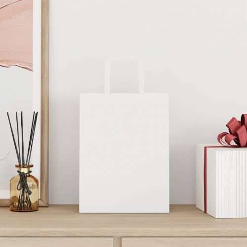 Papirnate vrećice 250 kom s ručkama bijele 21x11x28 cm - Bijela 21 x 11 x 28 cm 250 Cijena