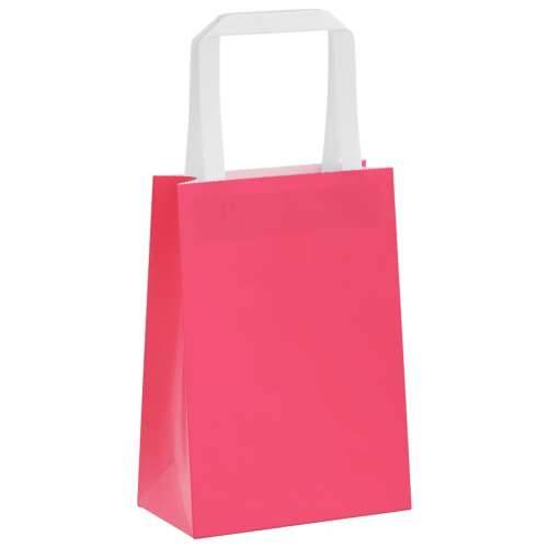 Papirnate vrećice 50 kom s ručkama ružičaste 15x8x21 cm - Ružičasta 15 x 8 x 21 cm 50 Cijena