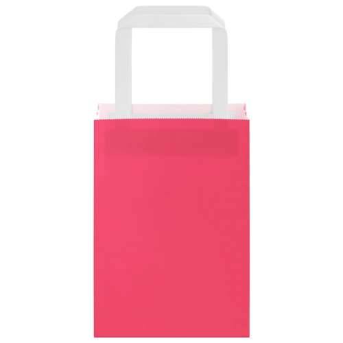 Papirnate vrećice 50 kom s ručkama ružičaste 15x8x21 cm - Ružičasta 15 x 8 x 21 cm 50 Cijena