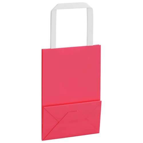 Papirnate vrećice 50 kom s ručkama ružičaste 15x8x21 cm - Ružičasta 15 x 8 x 21 cm 50 Cijena