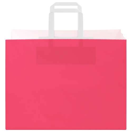 Papirnate vrećice 50 kom s ručkama ružičaste 32x17x25 cm - Ružičasta 32 x 17 x 25 cm 50 Cijena