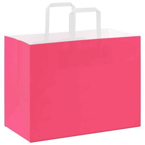 Papirnate vrećice 50 kom s ručkama ružičaste 32x17x25 cm - Ružičasta 32 x 17 x 25 cm 50 Cijena