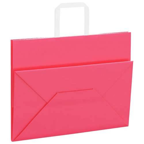 Papirnate vrećice 50 kom s ručkama ružičaste 32x17x25 cm - Ružičasta 32 x 17 x 25 cm 50 Cijena