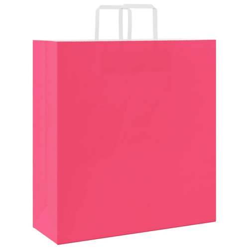 Papirnate vrećice 50 kom s ručkama ružičaste 45x17x48 cm - Ružičasta 45 x 17 x 48 cm 50 Cijena