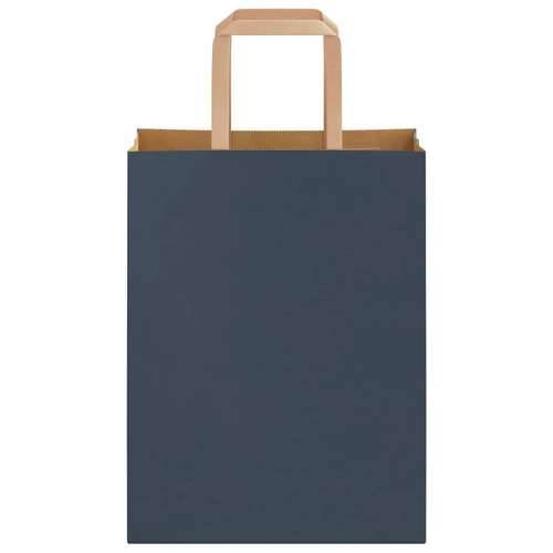 Papirnate vrećice 50 kom s ručkama plave 21x11x28 cm - Plava 21 x 11 x 28 cm 50 Cijena