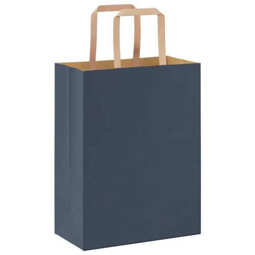Papirnate vrećice 50 kom s ručkama plave 21x11x28 cm - Plava 21 x 11 x 28 cm 50 Cijena