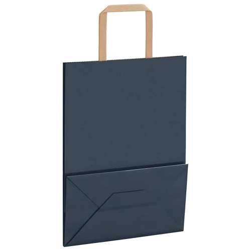 Papirnate vrećice 50 kom s ručkama plave 21x11x28 cm - Plava 21 x 11 x 28 cm 50 Cijena