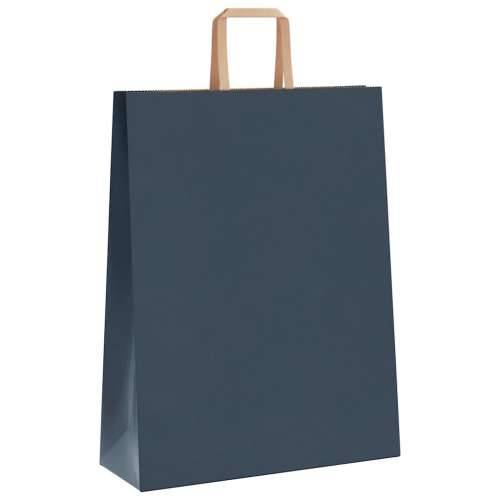 Papirnate vrećice 50 kom s ručkama plave 32x12x42 cm - Plava 32 x 12 x 42 cm 50 Cijena