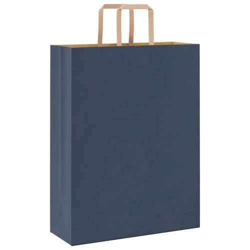 Papirnate vrećice 50 kom s ručkama plave 32x12x42 cm - Plava 32 x 12 x 42 cm 50 Cijena