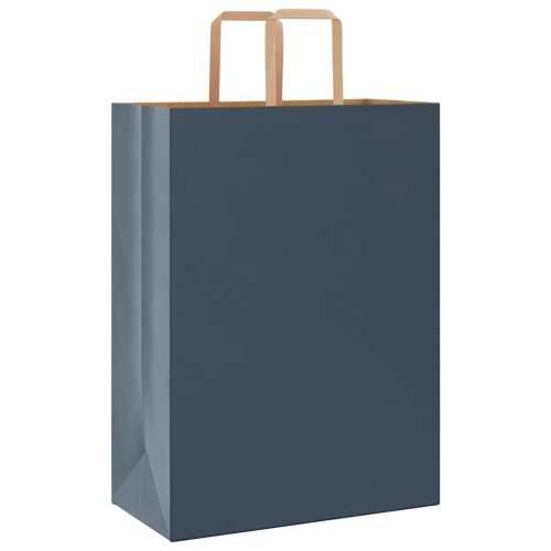 Papirnate vrećice 50 kom s ručkama crne 32x17x44 cm - Plava 32 x 17 x 44 cm 50 Cijena