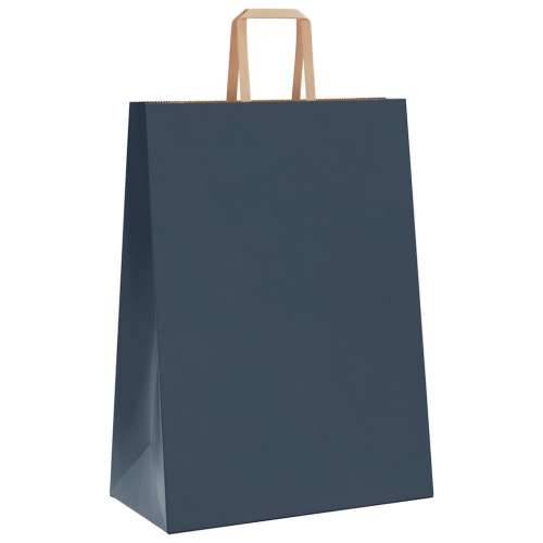 Papirnate vrećice 50 kom s ručkama crne 32x17x44 cm - Plava 32 x 17 x 44 cm 50 Cijena