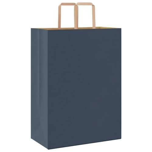 Papirnate vrećice 50 kom s ručkama crne 32x17x44 cm - Plava 32 x 17 x 44 cm 50 Cijena