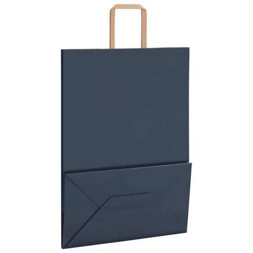 Papirnate vrećice 50 kom s ručkama crne 32x17x44 cm - Plava 32 x 17 x 44 cm 50 Cijena