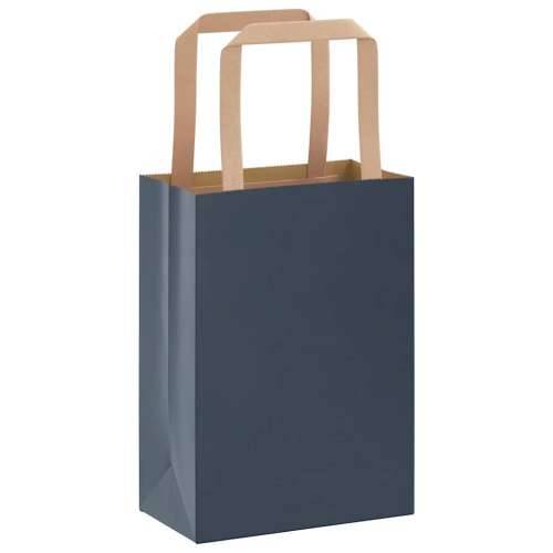 Papirnate vrećice 250 kom s ručkama plave 15x8x21 cm - Plava 15 x 8 x 21 cm 250 Cijena