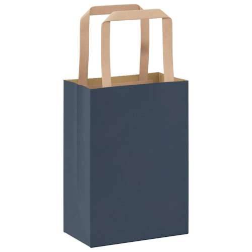 Papirnate vrećice 250 kom s ručkama plave 15x8x21 cm - Plava 15 x 8 x 21 cm 250 Cijena